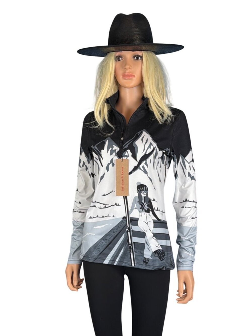 NWT Krimson Klover Mountain View Ski Base Layer Top Women S NWT Après Quarter Zi - Picture 16 of 16